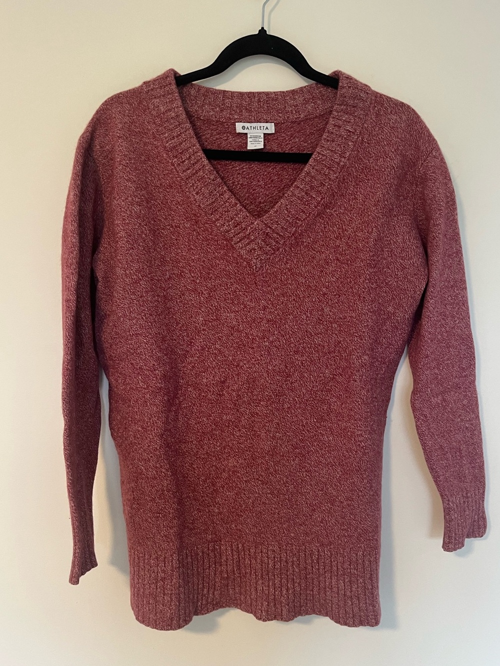 Athleta Women's Dusty Rose V-Neck Sweater